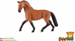 Modello realistico di cavallo in plastica marrone 13 cm