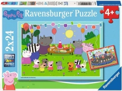 Puzzle Ravensburger Peppa Pig alla festa 2×24 pezzi