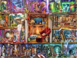 Puzzle 2D 1500 pezzi Biblioteca ricca