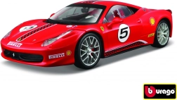 Modello di automobile Ferrari 458 Challenge rosso 1:24 Bburago