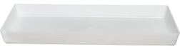 Sottovaso per fioriera 50 cm bianco in plastica