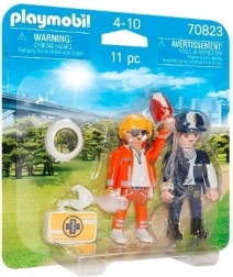 Playmobil Duo Pack Medico d'Emergenza e Poliziotta