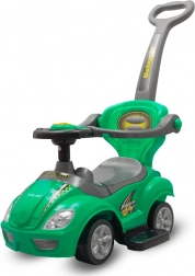 Bicicletta senza pedali 3 in 1 con asta di guida BABY MIX Mega Car – verde