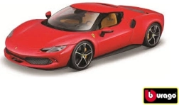 Modello auto in metallo Bburago Ferrari 296 GTB 1:18 rosso