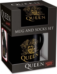 Queen set regalo da uomo con tazza e calzini