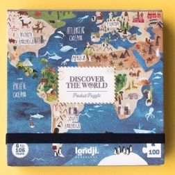 Londji puzzle tascabile Il giro del mondo 100 pezzi