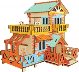 Woodcraft puzzle 3D in legno casa di campagna