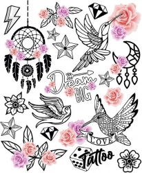 Trasferelli Colibrì Grande Foglio