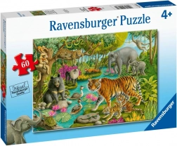 Puzzle Ravensburger Animali dell’India 60 pezzi