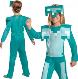 costume minecraft armatura di diamante per bambini 10–12 anni (137–149 cm)
