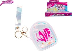Glamour mini zainetto – portachiavi olografico LOVE