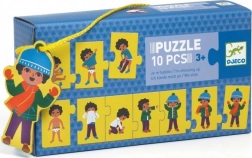 Puzzle per bambini Djeco vestire 10 pezzi