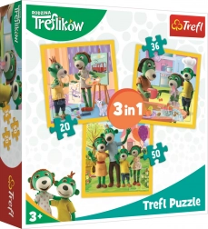 Puzzle Treflíci 3 in 1 – stare insieme è bello (20, 36, 50 pezzi)
