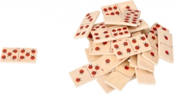 Domino in legno con coccinelle