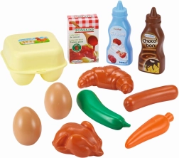 Colazione per bambini Écoiffier in rete, set di alimenti da 11 pezzi