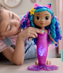 Bambola interattiva sirena Gabby con luci e suoni