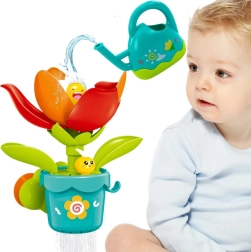 Giocattolo da bagno Woopie Baby fiore che sboccia con annaffiatoio