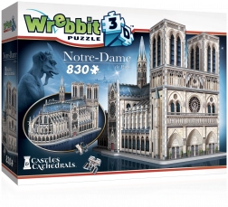 Puzzle 3D cattedrale di Notre-Dame di WREBBIT, 830 pezzi