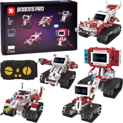 Robots Pro kit di costruzione robot 5 in 1 con telecomando e display LED