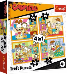 Puzzle TREFL Garfield ama le lasagne 4in1