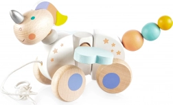 Giocattolo trainabile in legno Unicorno