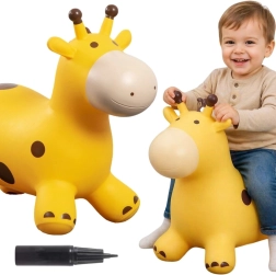 Giraffa gonfiabile saltellante Woopie con pompetta