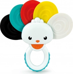Clementoni Baby sonaglino e dentaruolo pavone arcobaleno 2 in 1