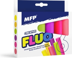 Gessetti neon per marciapiede, rotondi, 6 pz, mix di colori