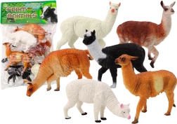 Set di figure Alpaca e Lama 6 pz