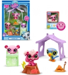 Set di 3 figure Littlest Pet Shop Camping