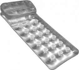 Materassino da spiaggia gonfiabile con schienale, argento