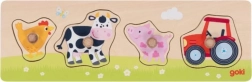 Puzzle in legno con inserti Fattoria GOKI
