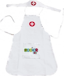 Woopie costume da infermiera per bambini con cuffia e grembiule