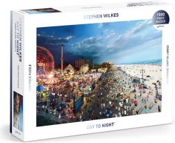 Puzzle Coney Island di giorno e di notte 1500 pezzi