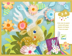 Djeco creazioni con carta assorbente del bosco