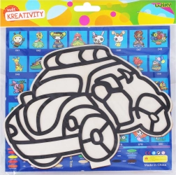 Set creativo per bambini – immagine in legno con pasta modellabile a palline