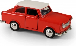 modello d'auto retrò in metallo Trabant 1:32 con meccanismo a retrocarica