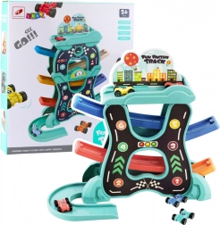 Pista educativa con discese su tre livelli