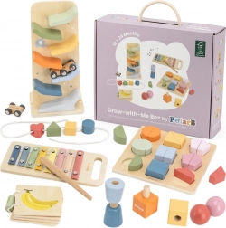 VIGA set educativo di giocattoli per bambini 18–24 mesi in box con maniglia