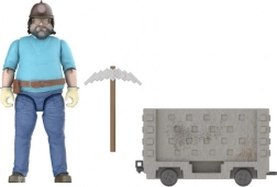Minecraft Steve cinematografico con carrello minerario – action figure con carrello da miniera