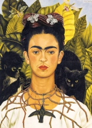 Puzzle Ritratto di Frida Kahlo con collana di spine 1000 pezzi