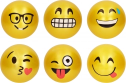 Pallone di gomma con sorriso 22 cm