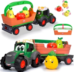 Trattore interattivo Fendt con rimorchio rimovibile e frutta