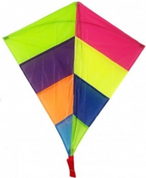 Aquilone volante colorato in nylon 88x81 cm