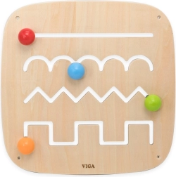 Tavola manipolativa da parete Viga Toys con palline