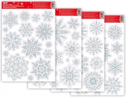 Pellicola per finestre natalizia con glitter 20x30cm