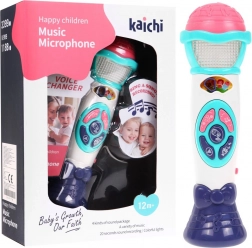 Microfono karaoke per bambini 12 mesi+ Cambio voce + Registrazione + Suoni luminosi