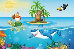 Puzzle in legno ART PUZZLE Pulcino in vacanza 50 pezzi