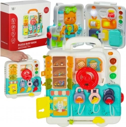 Tavola sensoriale Montessori manipolativa con orsetto