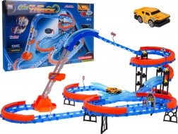 Pista da corsa con scala 90 pezzi con macchinina LED